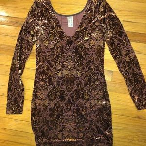 Free People Velvet Bodycon Dress